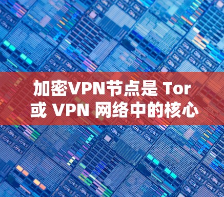 加密VPN节点是 Tor 或 VPN 网络中的核心中间节点，用于连接加密网络，提供加密化的上网体验。以下是关于加密VPN节点的详细总结