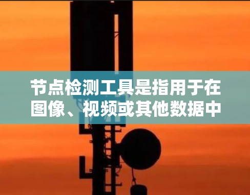 节点检测工具是指用于在图像、视频或其他数据中检测和定位特定的节点或目标。这些工具广泛应用于计算机视觉领域，用于目标检测、分割、标注等任务。以下是一些常见的节点检测工具
