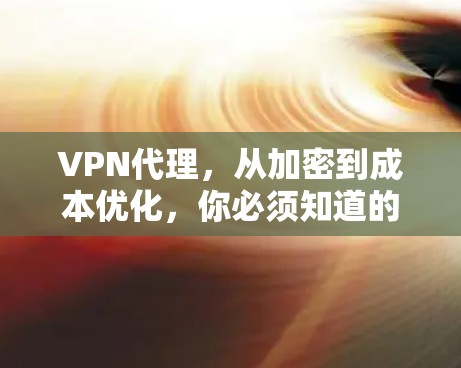VPN代理，从加密到成本优化，你必须知道的