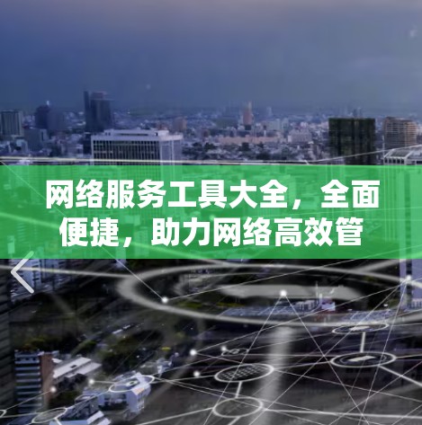 网络服务工具大全，全面便捷，助力网络高效管理