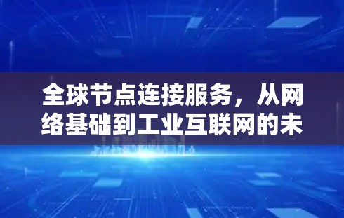 全球节点连接服务,从网络基础到工业互联网的未来布局