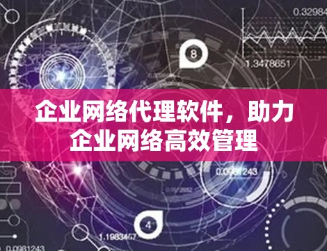 企业网络代理软件,助力企业网络高效管理 企业网络代理软件,助力企业网络高效管理