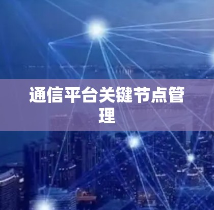 通信平台关键节点管理