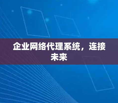 企业网络代理系统，连接未来