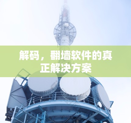 解码，<strong>翻墙软件</strong>的真正解决方案
