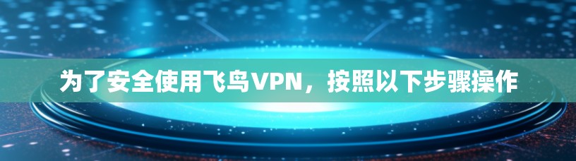 为了安全使用飞鸟VPN，按照以下步骤操作