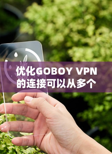 优化GOBOY VPN的连接可以从多个方面入手,包括设置、防火墙、服务器配置、速率、安全性和监控。以下是一个逐步的优化步骤