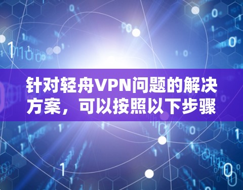 针对轻舟VPN问题的解决方案,可以按照以下步骤进行 针对轻舟VPN问题的解决方案,可以按照以下步骤进行
