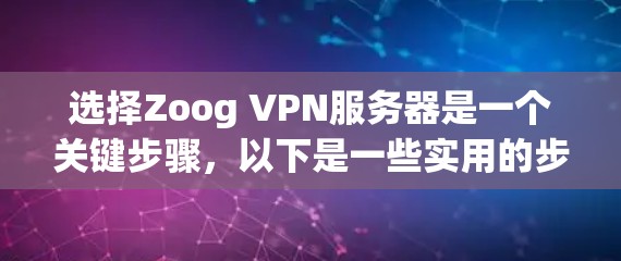 选择Zoog VPN服务器是一个关键步骤，以下是一些实用的步骤指南