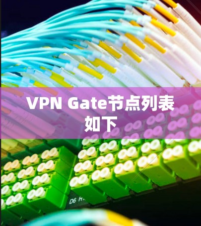 VPN Gate节点列表如下