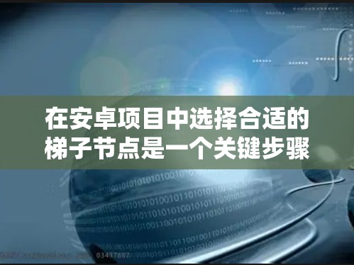 在安卓项目中选择合适的梯子节点是一个关键步骤，它直接决定了应用程序的结构和维护性。以下是对梯子节点选择的详细分析和建议