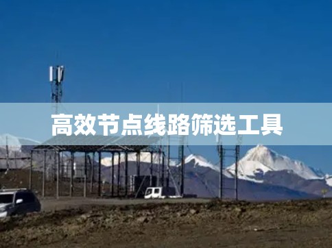高效节点线路筛选工具