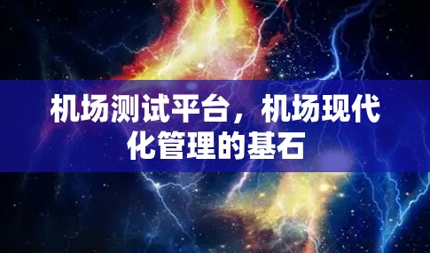 机场测试平台，机场现代化管理的基石