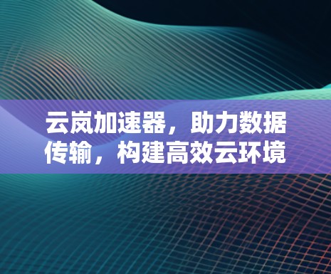 云岚加速器，助力数据传输，构建高效云环境
