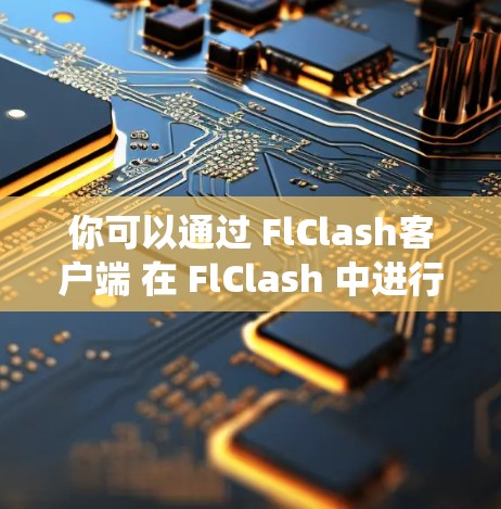 你可以通过 FlClash客户端 在 FlClash 中进行游戏、查看队伍、控制角色等操作。客户端通常会包含 FlClash 的基本功能，如队伍管理、游戏控制、得分统计和对战功能