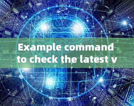 Example command to check the latest version