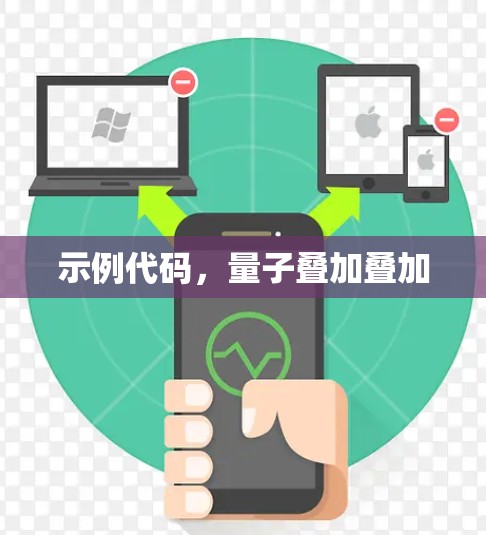 示例代码，量子叠加叠加