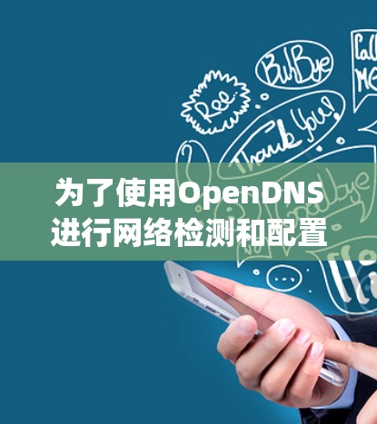 为了使用OpenDNS进行网络检测和配置，您可以按照以下步骤进行