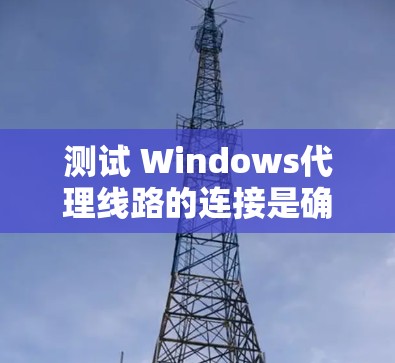 测试 Windows代理线路的连接是确保代理正常工作的重要步骤。以下是一些常见的测试方法和步骤
